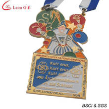 Medallas de oro con logotipo personalizado con cordón (LM1694)